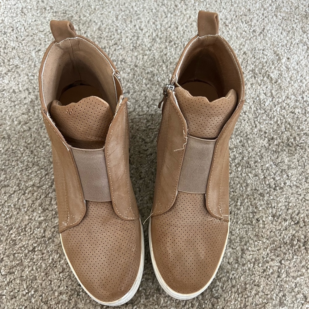 Ccocci Faux Suede Wedge Sneakers